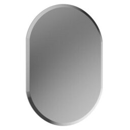 Showerdrape Lincoln Oval Wall Mounted Frameless Bevelled Edge Bathroom Mirror 70 X 50Cm - thumbnail 5