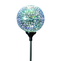 Haven Plastic Solar Garden 3D Globe Light Solar Panel Collects Sunlight To Charge Attractive Look - thumbnail 3