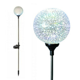 Haven Plastic Solar Garden 3D Globe Light Solar Panel Collects Sunlight To Charge Attractive Look - thumbnail 2