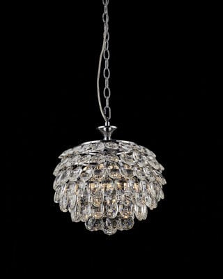 Luminosa Lighting Luminosa Adaliz 3 Light Chrome Ceiling Crystal Pendant - image 1