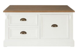Orsina Sturdy Coffee Table, Wooden Top Decorative Coffee Table For Livingroom, Durable Modern Coffee Table - thumbnail 1