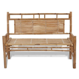 Walplus Outdoor Garden Bench 120 Cm Bamboo - thumbnail 2