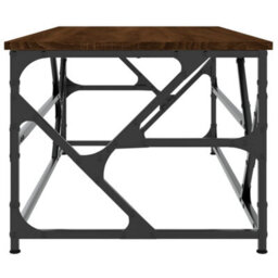 Berkfield Industrial Coffee Table Brown Oak 100X50X40 Cm Engineered Wood - thumbnail 5