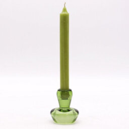 Serenityy Mushroom Flip Dinner Candle And Tealight Holder - Garden Jade, Glass, Brushed Gloss Finish, 195G - thumbnail 3