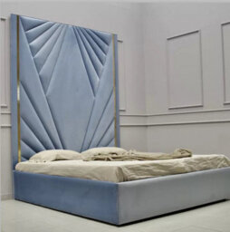 Stratus Interiors Diamond Geometric Headboard Bed Frame - Double - Gas Lift Storage Type - thumbnail 3
