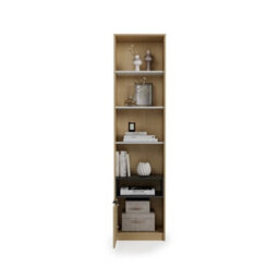 Arte Kanu White And Oak Copenhagen Bookcase 55Cm - thumbnail 6