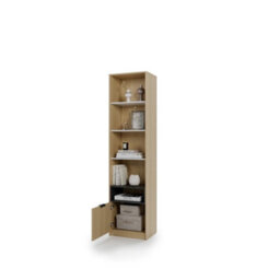 Arte Kanu White And Oak Copenhagen Bookcase 55Cm - thumbnail 3
