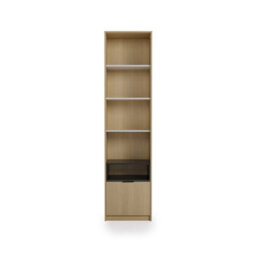 Arte Kanu White And Oak Copenhagen Bookcase 55Cm - thumbnail 4