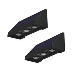 Auraglow Solar Wall & Fence Downlights With Triple Led  - Pack Of 2 - thumbnail 2