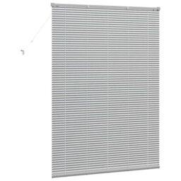 Berkfield Window Blind With Curtains Manual Silver Aluminium - thumbnail 7