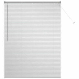 Berkfield Window Blind With Curtains Manual Silver Aluminium - thumbnail 2