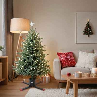 Berkfield Christmas Tree Stand Black 61X61X15.5 Cm - image 1