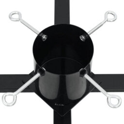 Berkfield Christmas Tree Stand Black 61X61X15.5 Cm - thumbnail 7