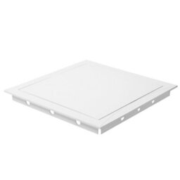 White Polypropylene Access Panel Door 250mm X 250mm, Hinged Removable, No Lock - thumbnail 6