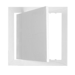 White Polypropylene Access Panel Door 250mm X 250mm, Hinged Removable, No Lock - thumbnail 8