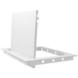 White Polypropylene Access Panel Door 250mm X 250mm, Hinged Removable, No Lock - thumbnail 9