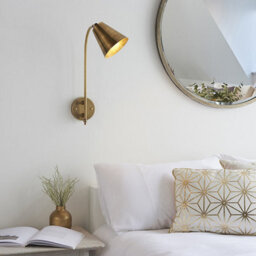 Luminosa Lighting Luminosa Radha Task Wall Lamp Antique Solid Brass - thumbnail 3