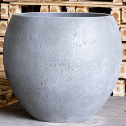 Jōbū Jobu Home - 110Cm Xxl Sphere Planter For Feature Trees - 686L Orbello - Onyx Dusk (Charcoal Black Grey) - thumbnail 2
