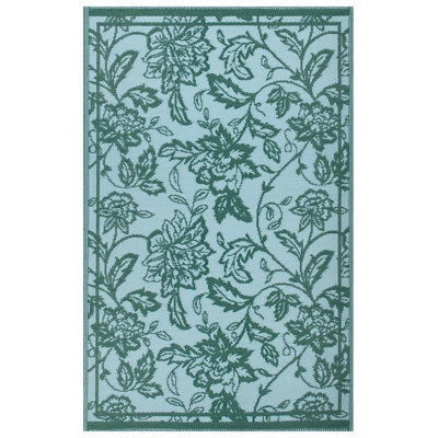 furn. Furn Anemone Woven Outdoor Rug, Teal/mineral, 120 X 180Cm - image 1