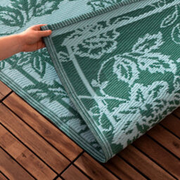 furn. Furn Anemone Woven Outdoor Rug, Teal/mineral, 120 X 180Cm - thumbnail 4