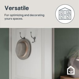GoodHome Beehive Chrome Effect Zinc Alloy Wall-Mounted Hat & Coat Hook (H)153mm (D)36mm - thumbnail 6
