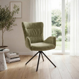 Sonara Modern Swivel Accent Chair Stylish Upholstered Seat Set Of 1 - thumbnail 3