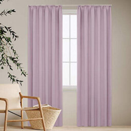 Deconovo Blackout Curtains Pencil Pleat Curtains Thermal Insulated Curtains For Girls Bedroom W55 X L114 Inch Baby Pink 2 Panels - thumbnail 8