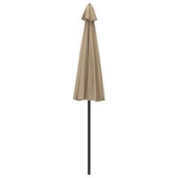 Berkfield Outdoor Parasol With Aluminium Pole 270 Cm Taupe - thumbnail 3