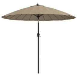 Berkfield Outdoor Parasol With Aluminium Pole 270 Cm Taupe