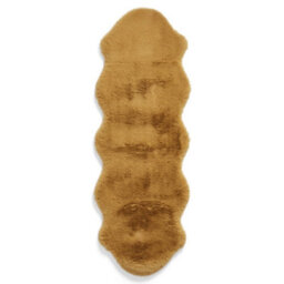 Sheepskin Mustard Plain Shaggy Rug, 50mm Thickness Modern Rug, Luxurious Rug For Livingroom, & Diningroom-60Cm X 90Cm (Single) - thumbnail 7