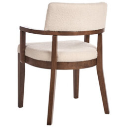 Beliani Set Of 2 Dining Chairs Dalbo Boucle Brown/ Light Beige - thumbnail 7