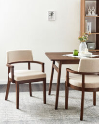 Beliani Set Of 2 Dining Chairs Dalbo Boucle Brown/ Light Beige - thumbnail 2