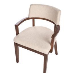Beliani Set Of 2 Dining Chairs Dalbo Boucle Brown/ Light Beige - thumbnail 8