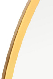 Mirroroutlet The Fenestra Gold Edged Circular Modern Wall Mirror 110Cm Diameter - thumbnail 4
