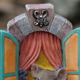 Burgess Mouse In Window Resin Statue Home Garden Door Mice Sculpture Outdoor Ornament Decoration British Hanging Animal Gift - thumbnail 3