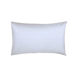 Belledorm 540 Thread Count Satin Stripe Housewife Pillowcases (Pair) White (One Size) - thumbnail 1