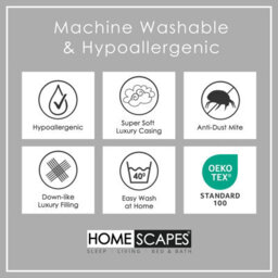 Homescapes Luxury Hotel Quality Super Microfibre 10.5 Tog Double Size Autumn Duvet - thumbnail 7