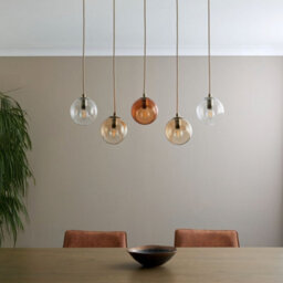 Pagazzi Lighting Pagazzi Branco 5 Light Antique Brass Pendant Bar - thumbnail 2