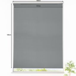GoodHome Boreas Corded Concrete Grey Blackout Roller Blind (W)160Cm (L)180Cm - thumbnail 7