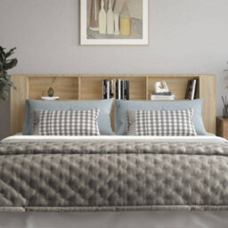 Berkfield Headboard Cabinet Sonoma Oak 220X18.5X104.5 Cm - thumbnail 3