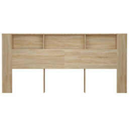 Berkfield Headboard Cabinet Sonoma Oak 220X18.5X104.5 Cm - thumbnail 4
