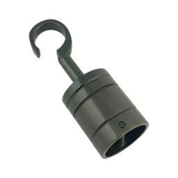 Ropeservices Uk 8 X 36mm Gun Metal Black Decking Rope Hook Fittings Fixings Barrier Set - thumbnail 4