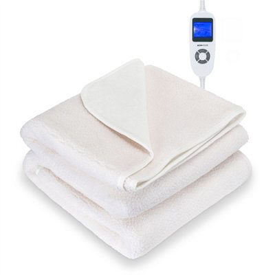 Monhouse Premium Fleece Electric Blanket - Heated Under Blanket, 9 Heat Settings, Fitted Heated Mattress Cover - Single 90X190Cm - image 1