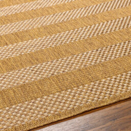 Livabliss Pismo Beach-Modern Brown Tan Yellow Striped In- & Outdoor Jute-Look Rug 160 X 213 Cm Easy Care, Non Shedding - thumbnail 3