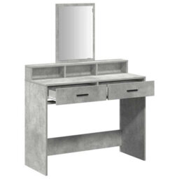 Walplus Dressing Table Concrete Grey 100 X 41 X 140 Cm Engineered Wood - thumbnail 5