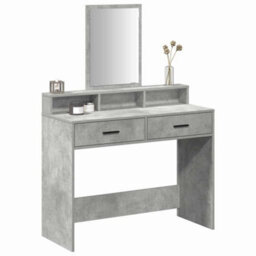 Walplus Dressing Table Concrete Grey 100 X 41 X 140 Cm Engineered Wood - thumbnail 3