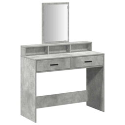 Walplus Dressing Table Concrete Grey 100 X 41 X 140 Cm Engineered Wood - thumbnail 2