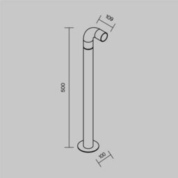 Luminosa Lighting Luminosa Sleek Outdoor Bollard Graphite 3000K 150Lm Ip65 - thumbnail 3