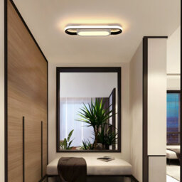 Pheashine Modern Led Flush Mount Ceiling Lamp, 40Cm Linear Metal Ceiling Chandeliers For Living Room,bedroom Dining Room - thumbnail 9