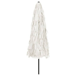 Walplus Garden Parasol With Steel Pole White 324X324X247 Cm - thumbnail 6